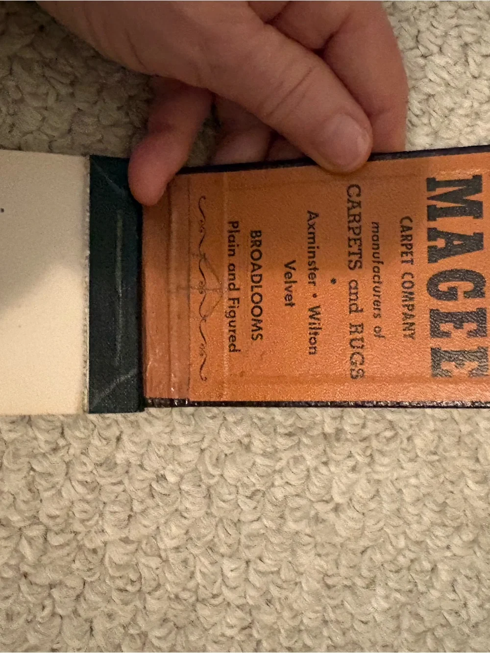 Vintage Genuine Nappa Leather Black leather notepad-The Magee Carpet company